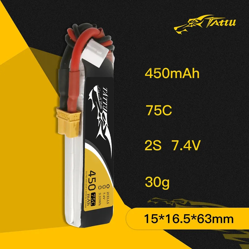 3Pcs NEW TATTU 450/500/550mAh  - Drone Battery Lipo review and price